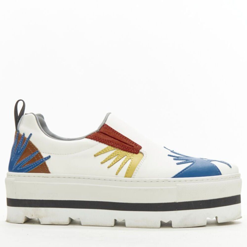 Msgm Leather Patchwork Sneaker